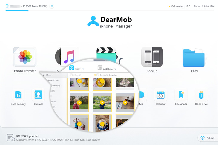 Key features of DearMob iPhone Manager